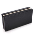 Wholesale  Recyclable Biodegradable Custom logo  matte black private label gift box for wallet
