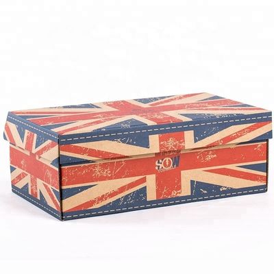 Glanzende Lamineringsdouane Logo Printing Corrugated Shoe Box