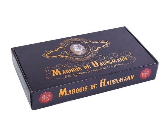 UVvernis Debossed Matt Laminated Corrugated Paper Boxes